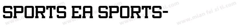 Sports EA Sports字体转换